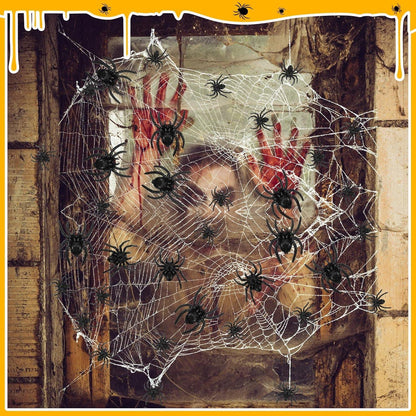 Schwarze Plastik Spinnen Halloween Dekoration Realistisches Design (120