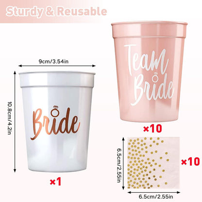 Bachelorette Party Cups Bride Tribe Cups 11 Tassen 340 ml