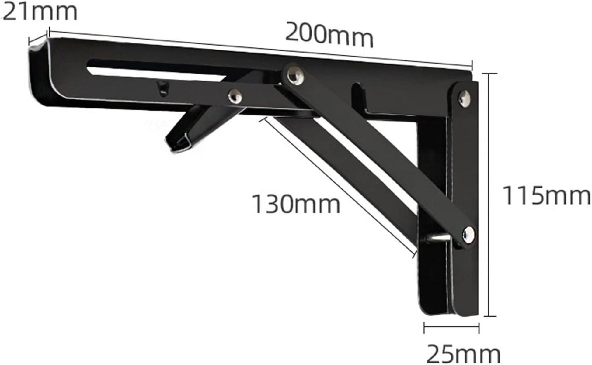 Klapphalterung Klappregalhalterung Wandmontage 2er Set 200mm