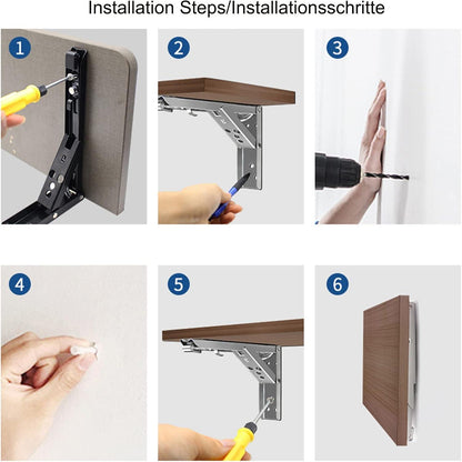 Klapphalterung Klappwinkel Klappregal Wandhalterung Regalträger