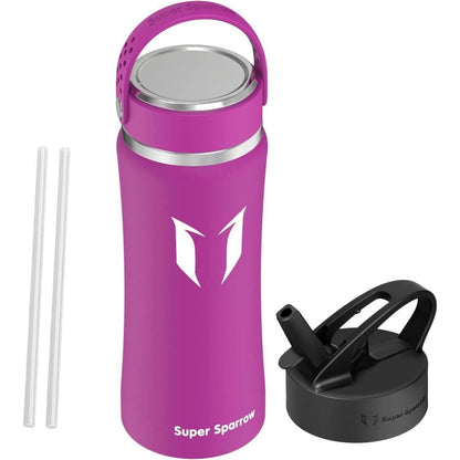 Super Sparrow Trinkflasche 18/8 Edelstahl 1L Lila BPA-frei