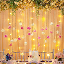 12er Set Hängende Glaskugeln Teelichthalter 6cm Transparent