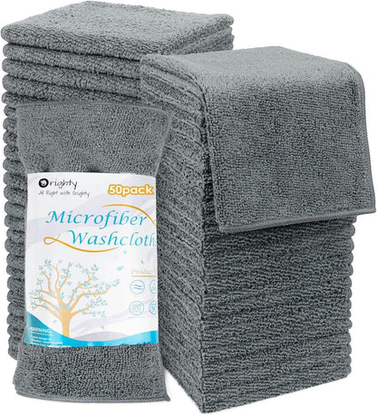 Mikrofaser Waschlappen Set 50 Stück saugfähig weich 30,5 x 30,5 cm