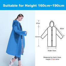 Vicloon Regenponcho Transparent PEVA 2er Set Atmungsaktiv