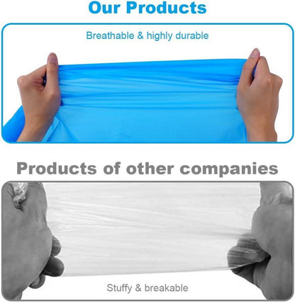 Regenponcho Einweg Transparent PEVA 115x70cm 2 Stück Unisex