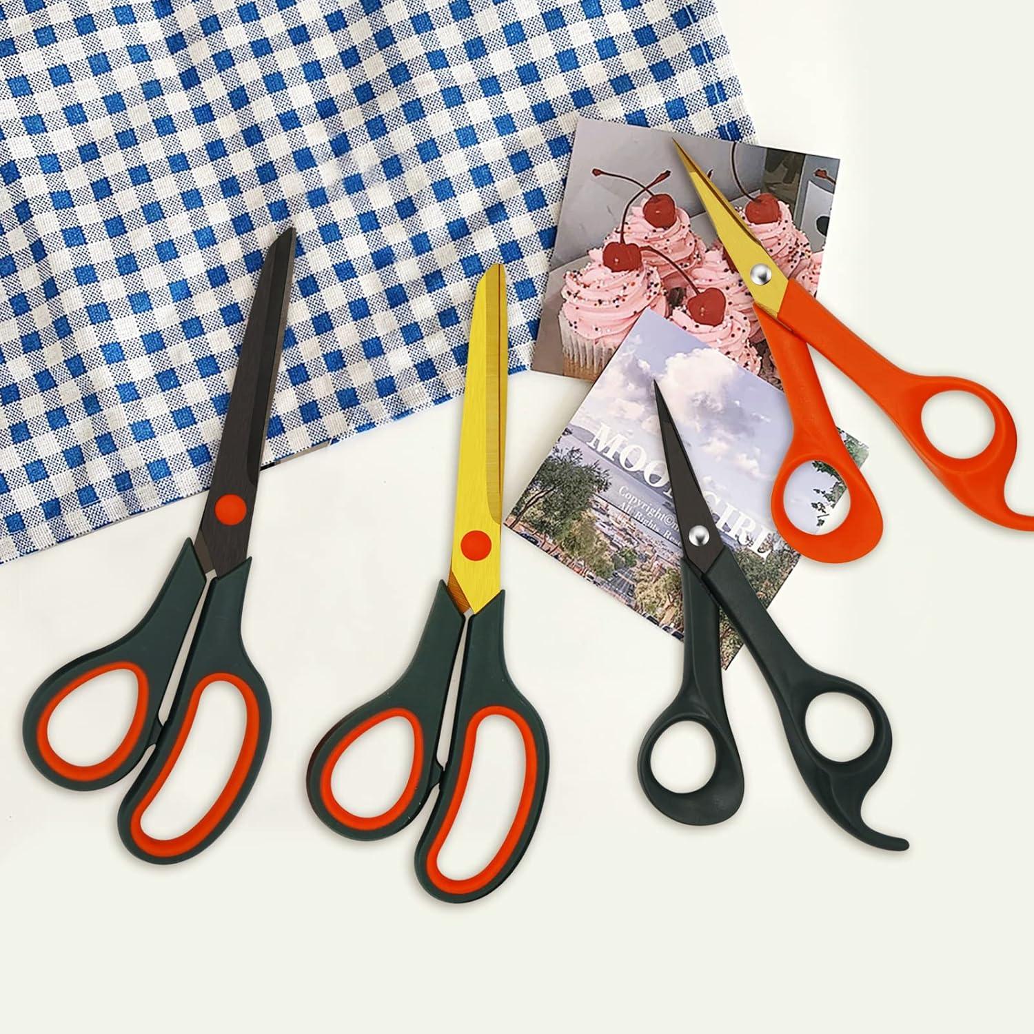 CCR Titanschere mit Spitze und Griffe - 17,8 cm und 21,2 cm - 4er Set