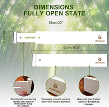 Bambus Schubladentrenner verstellbar federbelastet Organizer