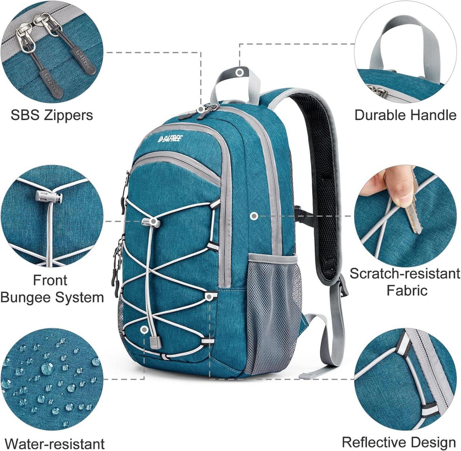 G4Free Kleiner 12L Tagesrucksack Unisex Leichter Wanderrucksack Fahrrad Blau