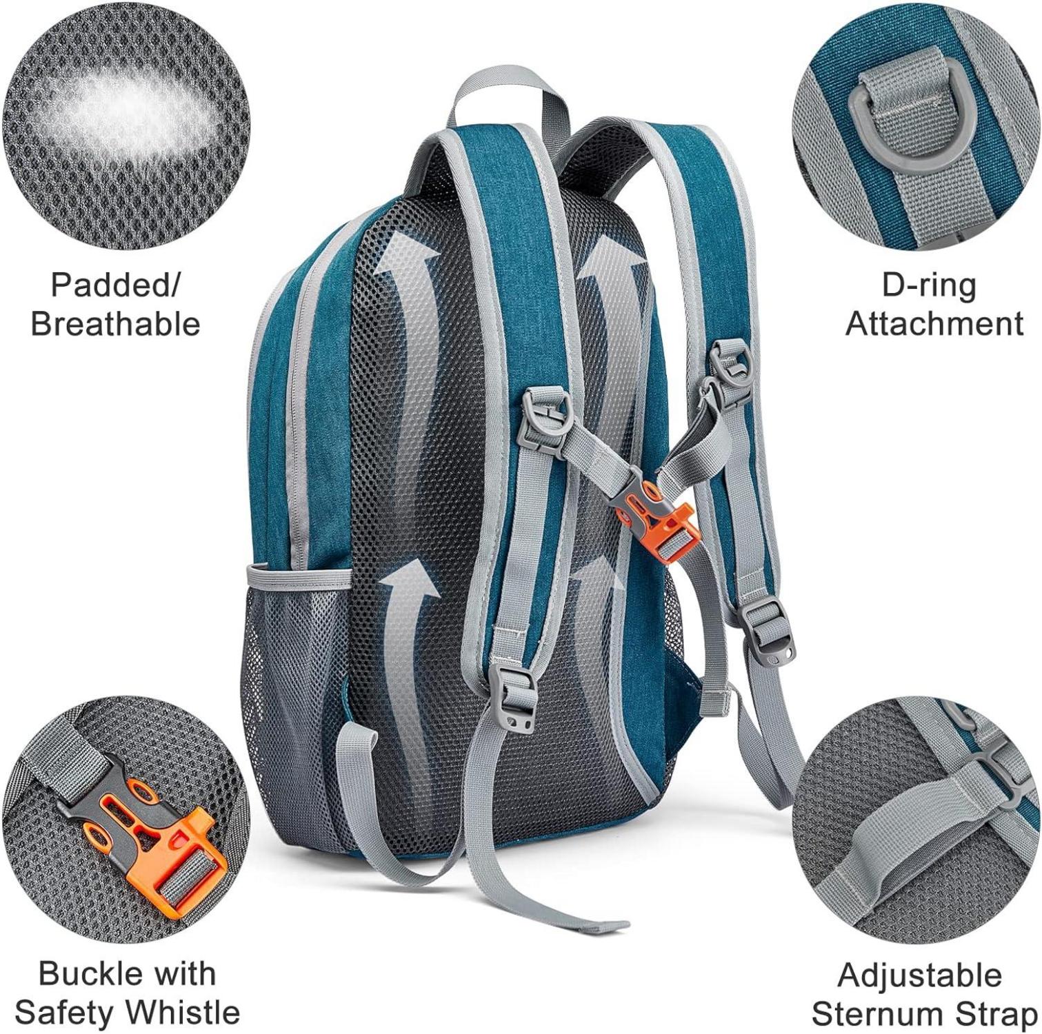 Leichter RFID Tagesrucksack 12L Blau für Reisen & Wandern