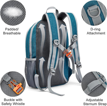 Leichter RFID Tagesrucksack 12L Blau für Reisen & Wandern