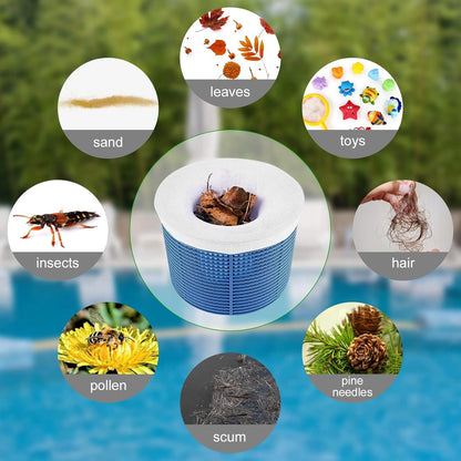 flintronic 22er Pack Pool Skimmer Socken für Skimmerkorb, Wiederverwendbar & hochwertiges Nylonnetz