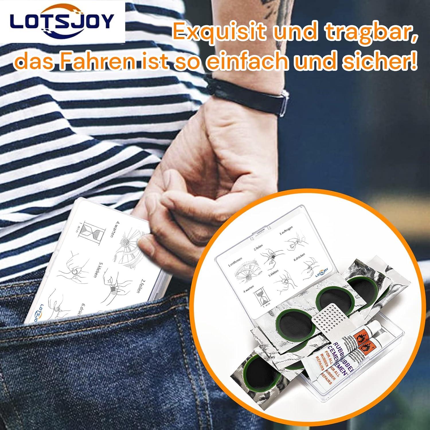 Fahrrad Flickzeug Set Reparatur Reifen Schlauch 16-tlg UV-beständig