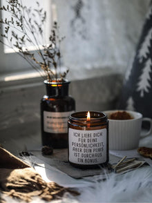 Lustige Duftkerze Teakholz für Männer - Geschenk für