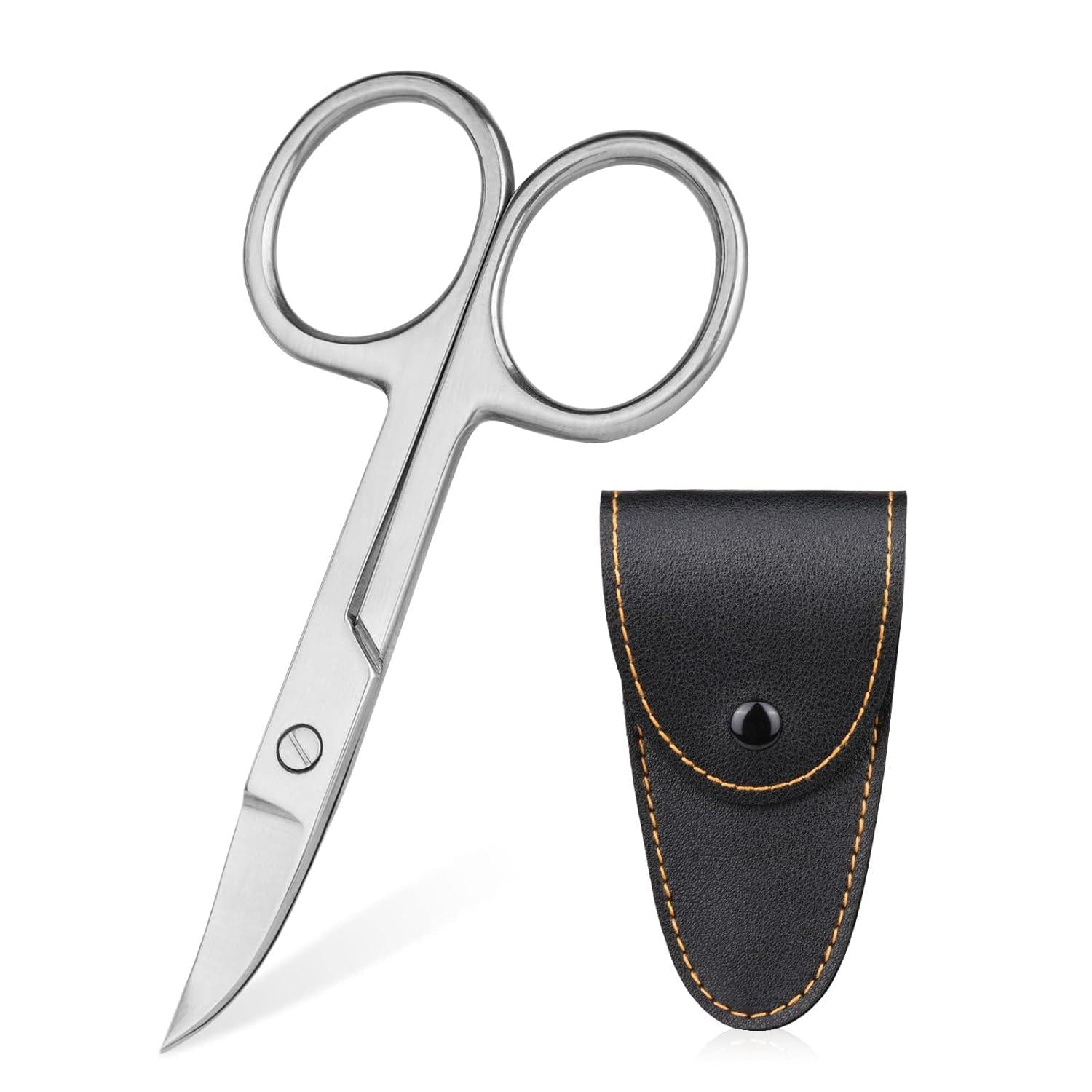Professionelle ACWOO Nagelhautschere mit Etui und gebogener Klinge