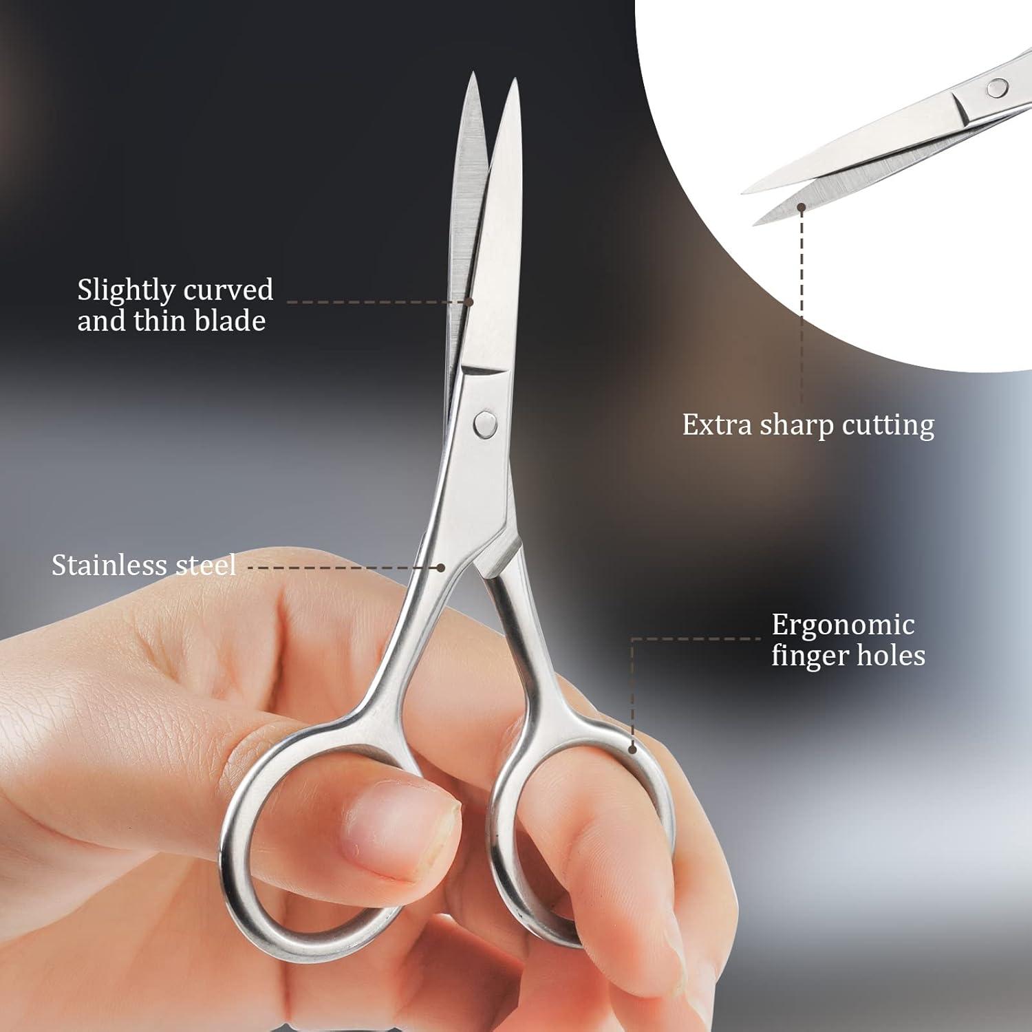 Nagelschere Hautschere Nagelhautschere mit Etui Edelstahl Fingernagelschere