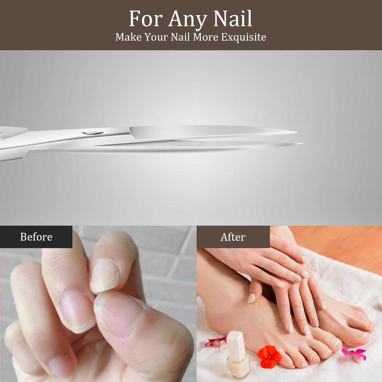 Nagelschere Hautschere Nagelhautzange Etui Edelstahl Fingernagelschere