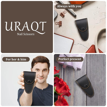 Nagelschere Hautschere Nagelhautschere mit Etui Edelstahl Fingernagelschere