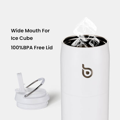 Isolierte Edelstahl Wasserflasche mit Strohhalm 32oz BPA-frei