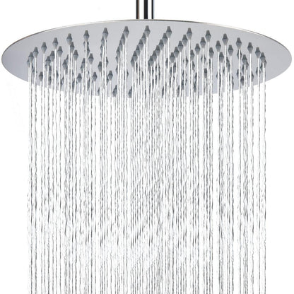 30cm Regenbrause Chrom Edelstahl Duschkopf Wand/Decke