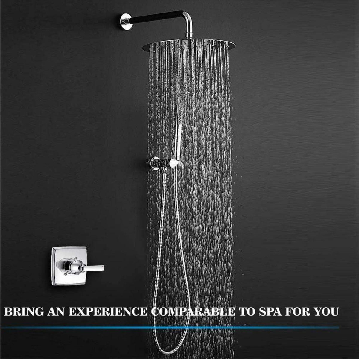 30cm Regenbrause Chrom Edelstahl Duschkopf Wand/Decke