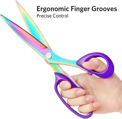 Asdirne Stoffschere Titanbeschichtet 26cm+21cm, 2er Set