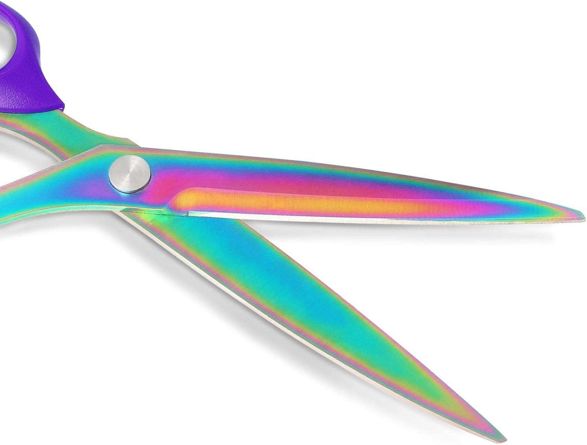 Stoffschere mit Titanbeschichtung, rostfreiem Stahl, lila, 2er Set