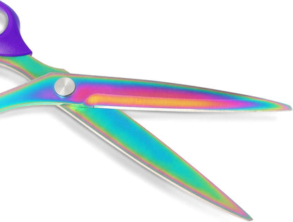 Stoffschere mit Titanbeschichtung, rostfreiem Stahl, lila, 2er Set