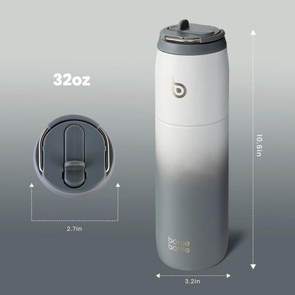 Isolierte Wasserflasche Edelstahl 32oz mit Strohhalm Griff, BPA-frei