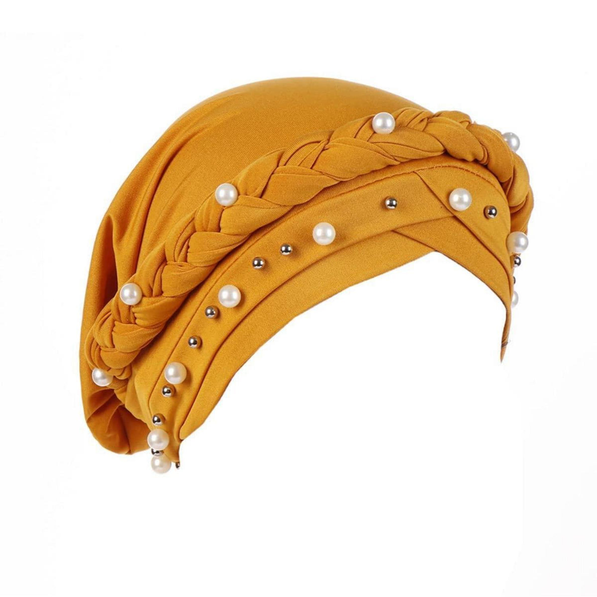 Turban Damen Kopftuch mit Perle – Chemo & Haarausfall Hut