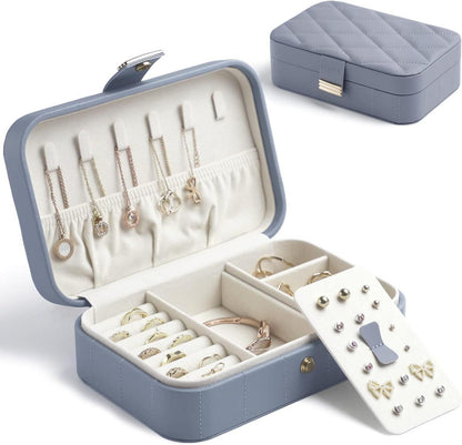 Reise Schmuckkästchen für Damen Schmuckaufbewahrung Ohrringe Ring