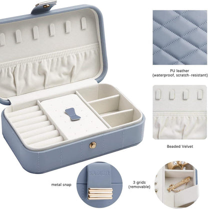 Reise Schmuckkästchen für Damen Schmuckaufbewahrung Ohrringe Ring