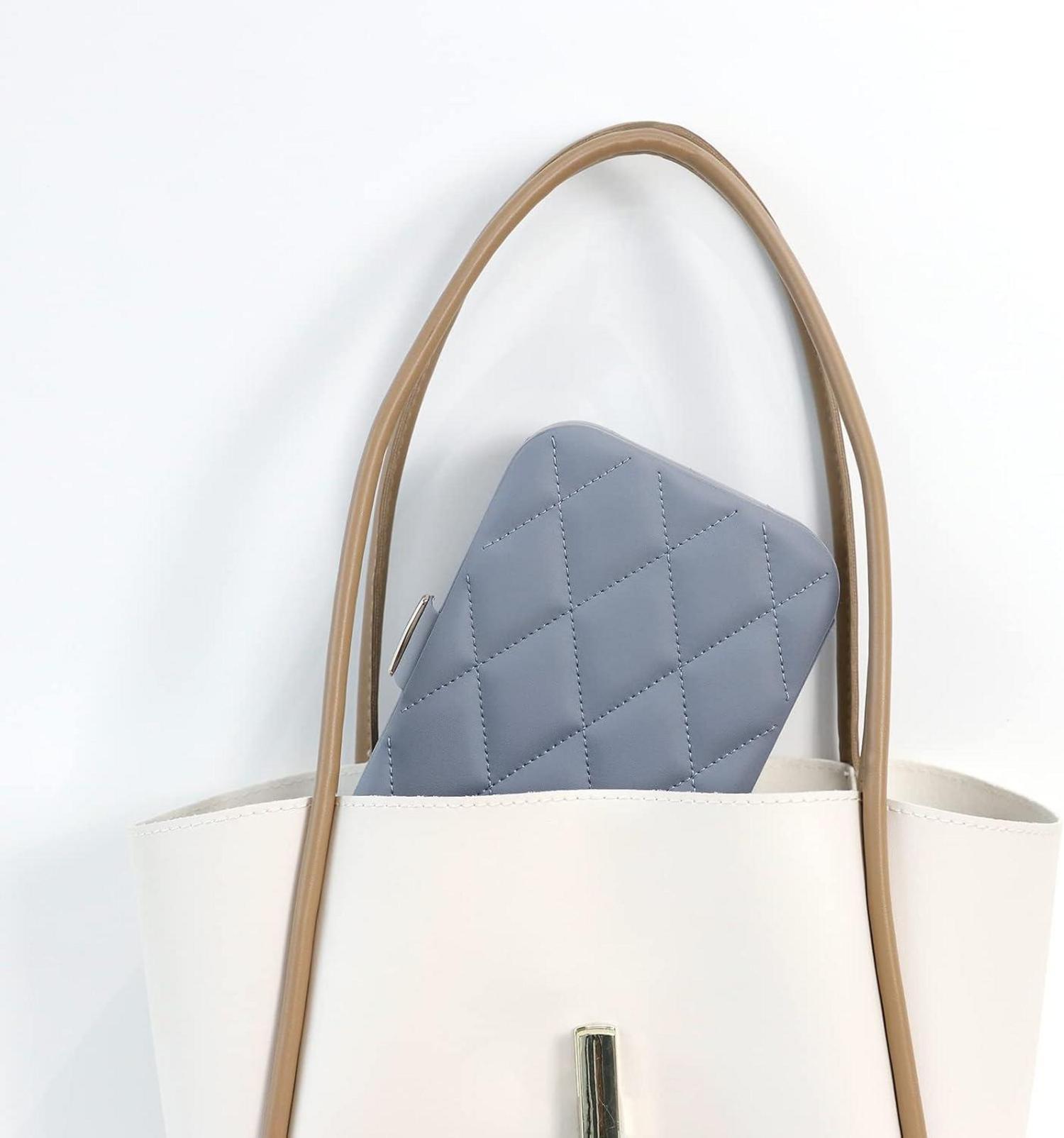 KAMIER Reise Schmuckkästchen für Damen Ohrringe Ring Halskette Blaugrau