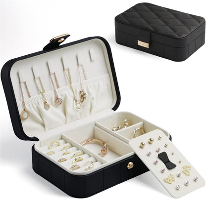 Reise Schmuckkästchen Schmuckaufbewahrung Ohrringe Ring Halskette
