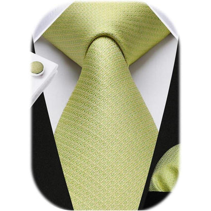 Herren Hochzeit Krawattenset Solide Krawatte Einstecktuch