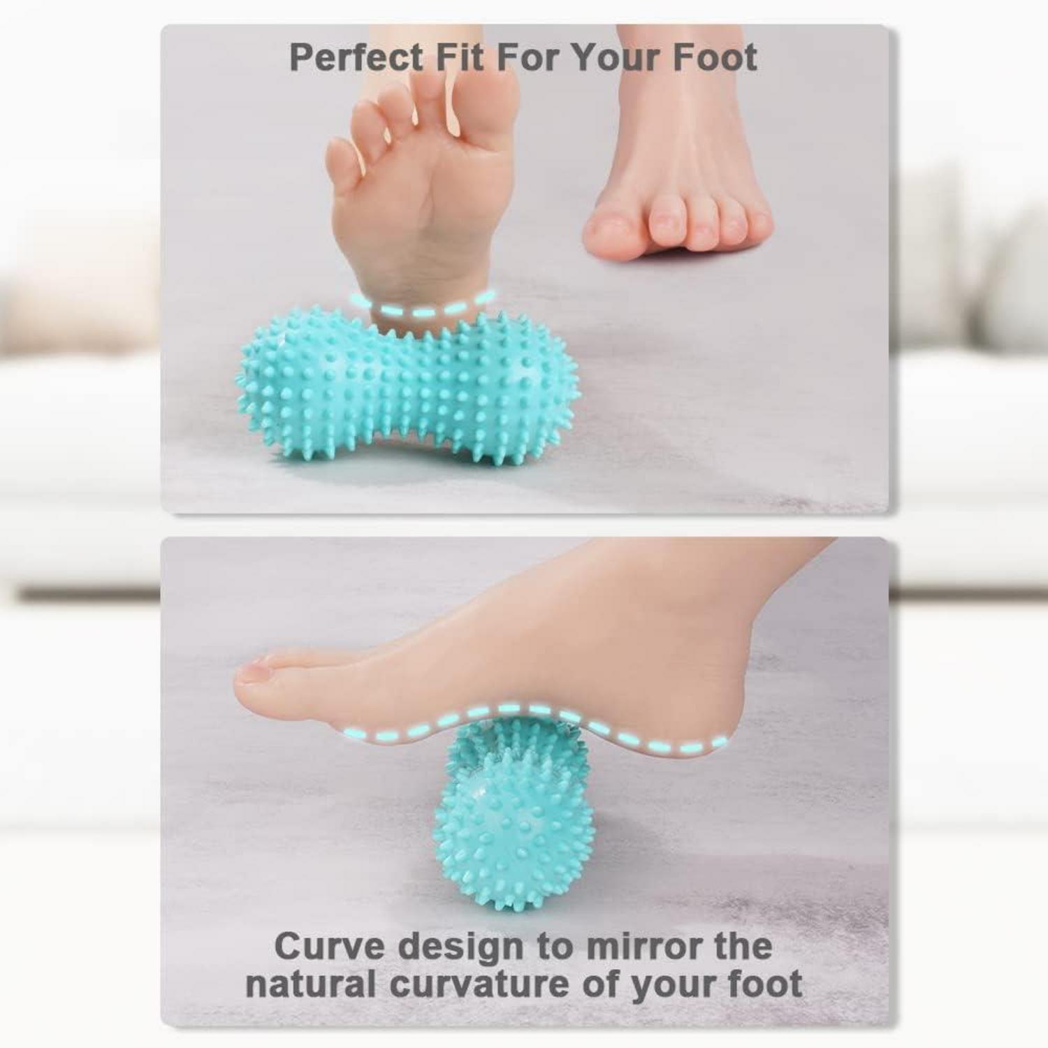 3er Set Faszienmassagebälle Igelball mit Noppen Massagebälle Hart