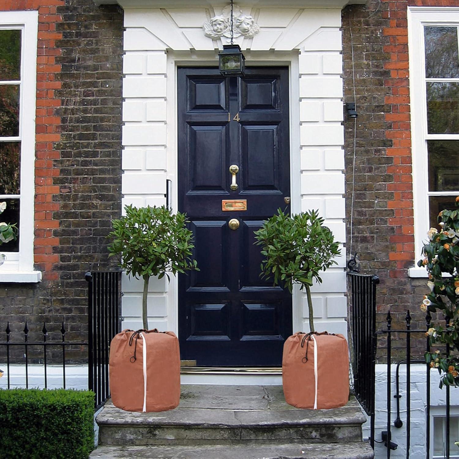 Winter Topfschutz XLL Thermohülle 70x65 cm 2er Pack Schutzhülle für Topfpflanzen