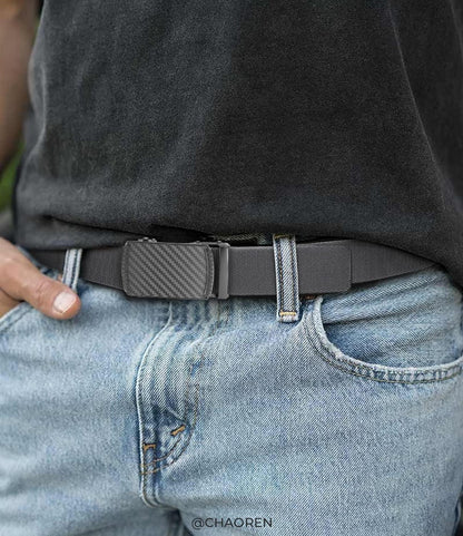 CHAOREN Nylon Automatik Gürtel Herren 35mm Kohlefaser