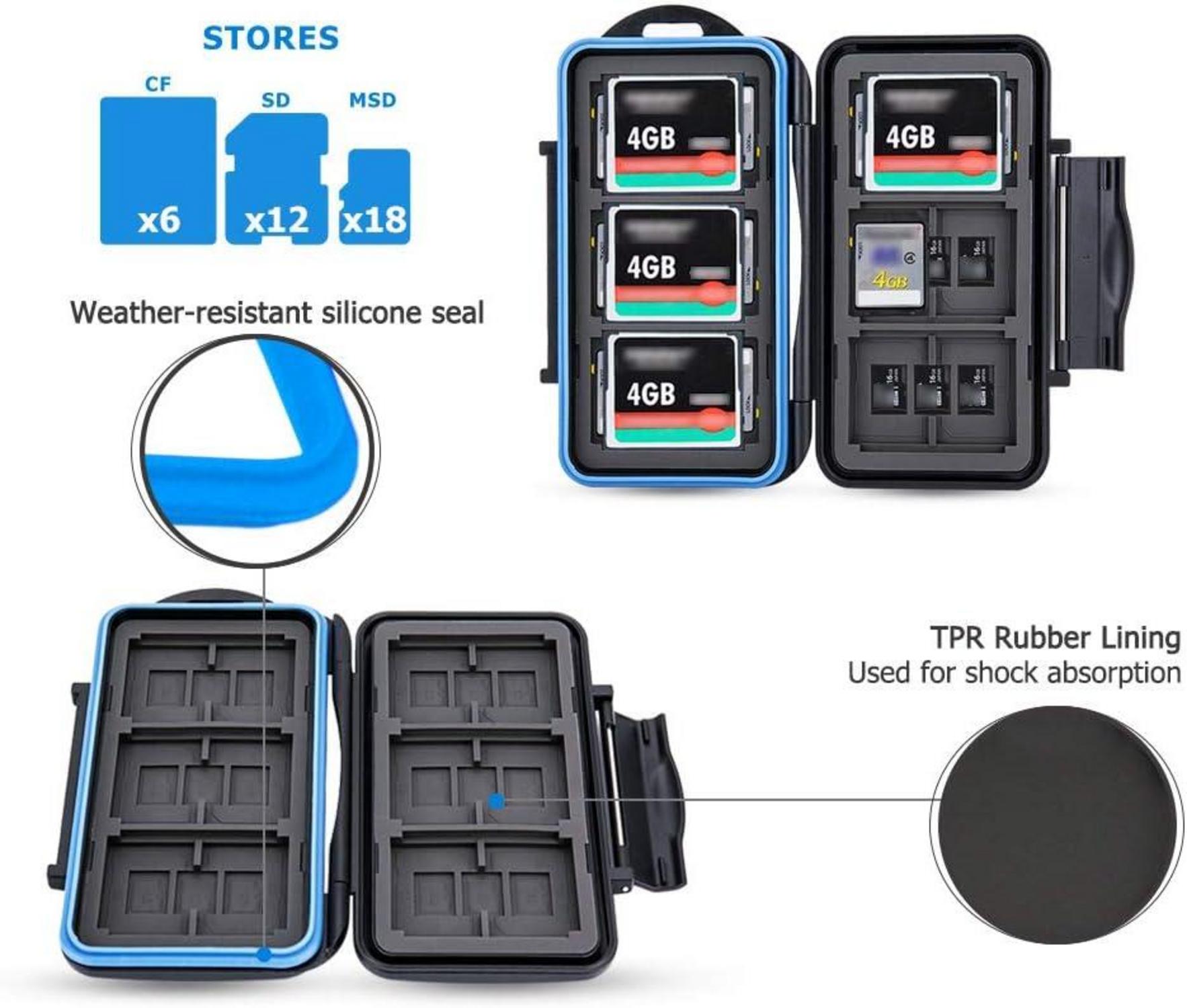 SD Micro SD TF CF Speicherkarten Aufbewahrung wasserdicht