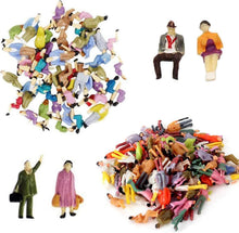 60 Stück Mini Modelleisenbahn Figuren Bemalt Sitzend Stehend 1:87