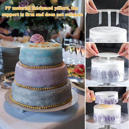 Tortenständer Aluminiumlegierung drehbarer Kuchenteller 12 Zoll Backen Zuckerguss Set