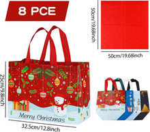 Weihnachtstüten Set Groß Wiederverwendbar 8 Stück