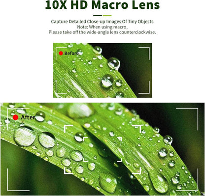 PROfezzion Weitwinkel Makro 2-in-1 Objektiv für Sony ZV-1 DSC-RX100 G7X