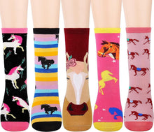 Kinder Tiermuster Socken 27-30 Baumwolle Geschenk Mädchen 4-12