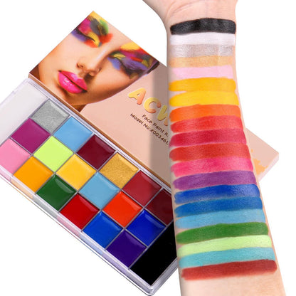 Bodypainting Farben Set – 20 Farben für Fasching & Halloween