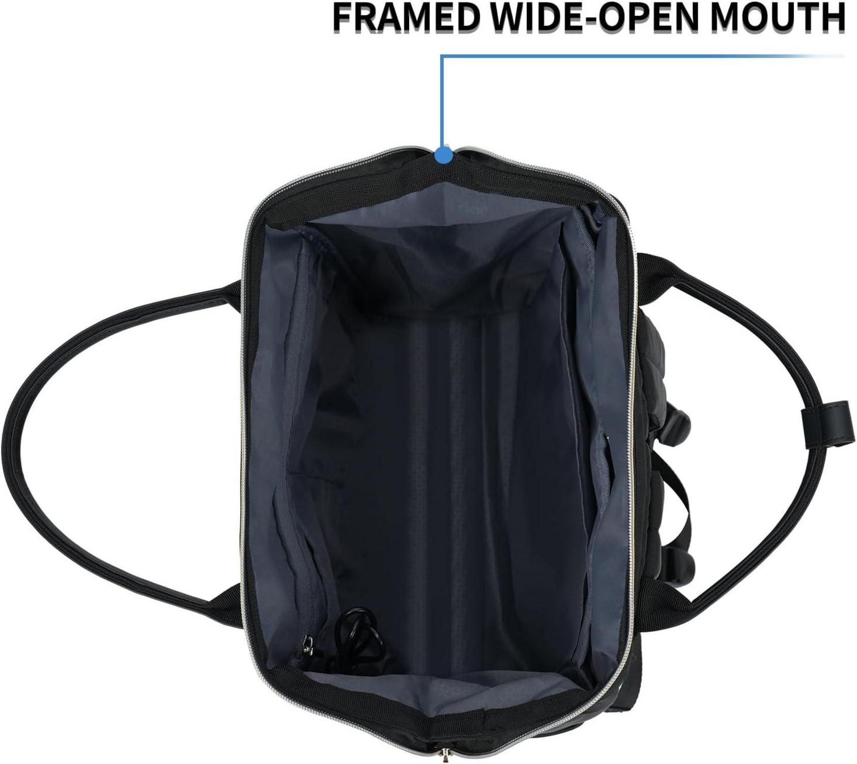 Laptop-Rucksack 17,3 Zoll USB wasserabweisend Schwarz