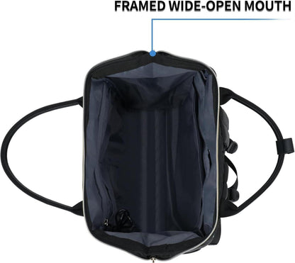 Laptop-Rucksack 17,3 Zoll USB wasserabweisend Schwarz