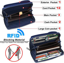Handytasche zum Umhängen RFID Schutz Leder Damen Geldbörse