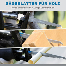 EZARC Säbelsägeblätter Set 5tlg Holz 150mm 6TPI