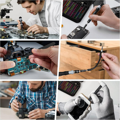 Schraubendreher Set 132-teilig Präzisionsmechaniker Werkzeug Kit Repair Tool