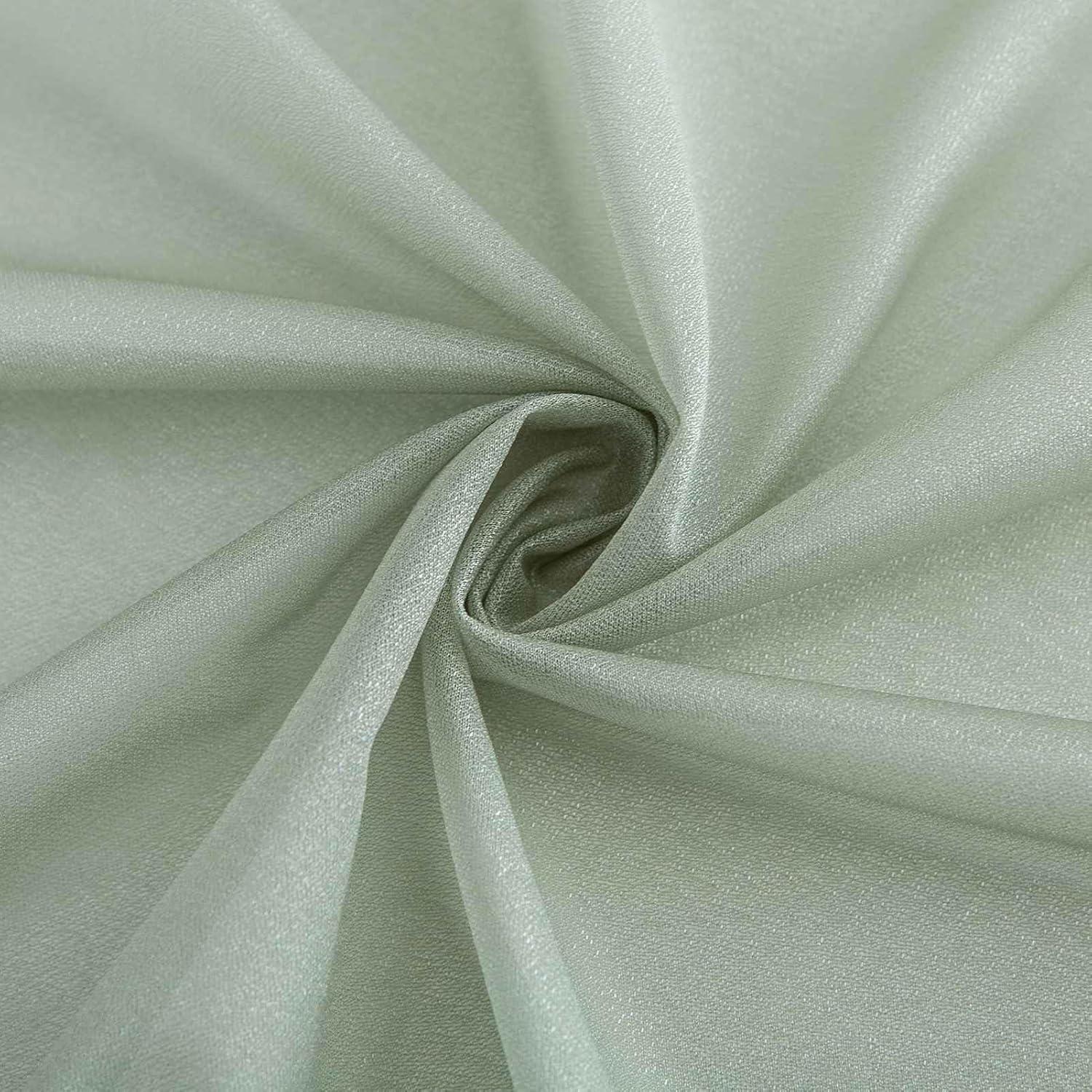 Chiffon Tischläufer Grün Salbeigrün Stoff Tüll Waschbar 70 x 300cm